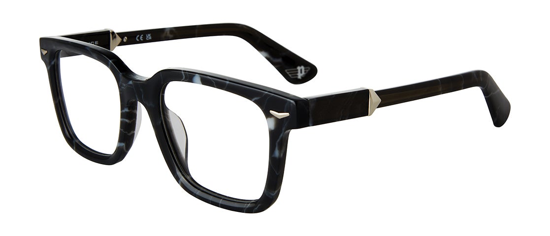 Police VPLG80 MONUMENT 2 0869 Men's Glasses Black Size 51 - Free Lenses - Blue Light Block Available